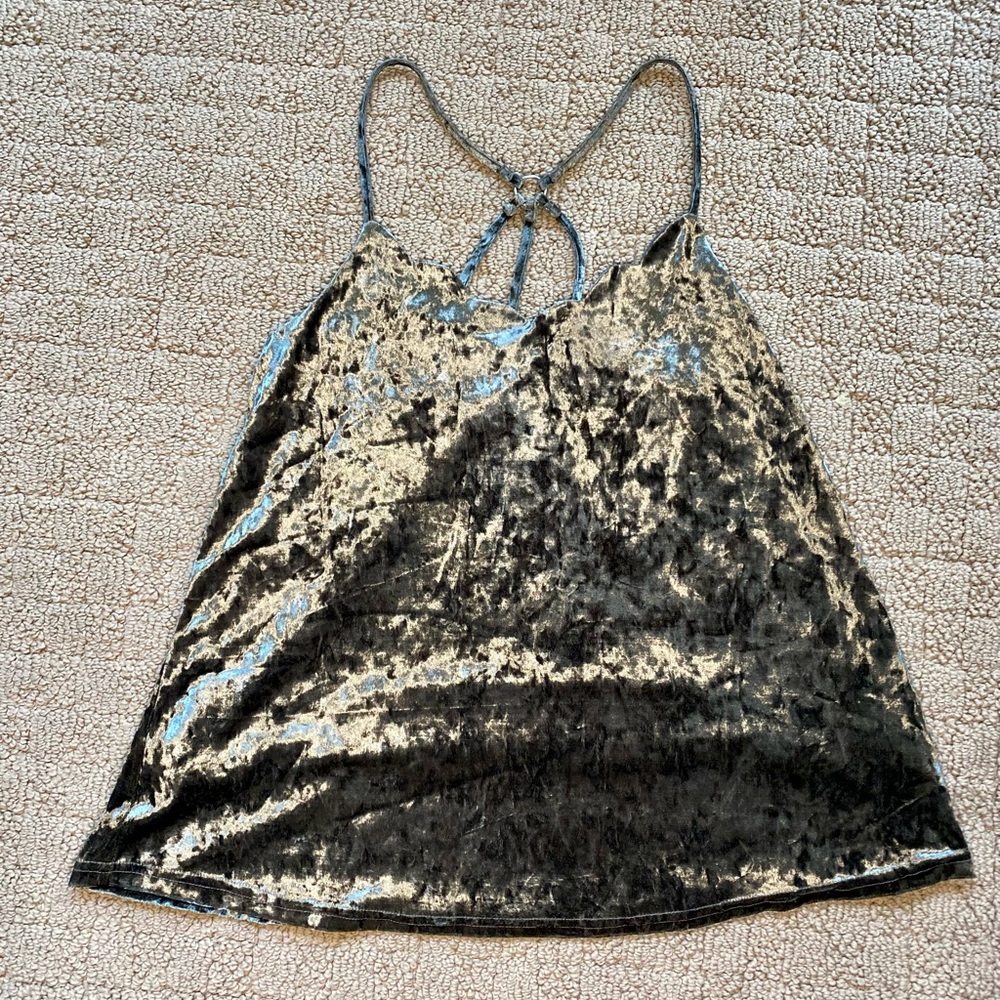 Forest Green Crushed Velvet VeryJ Tank